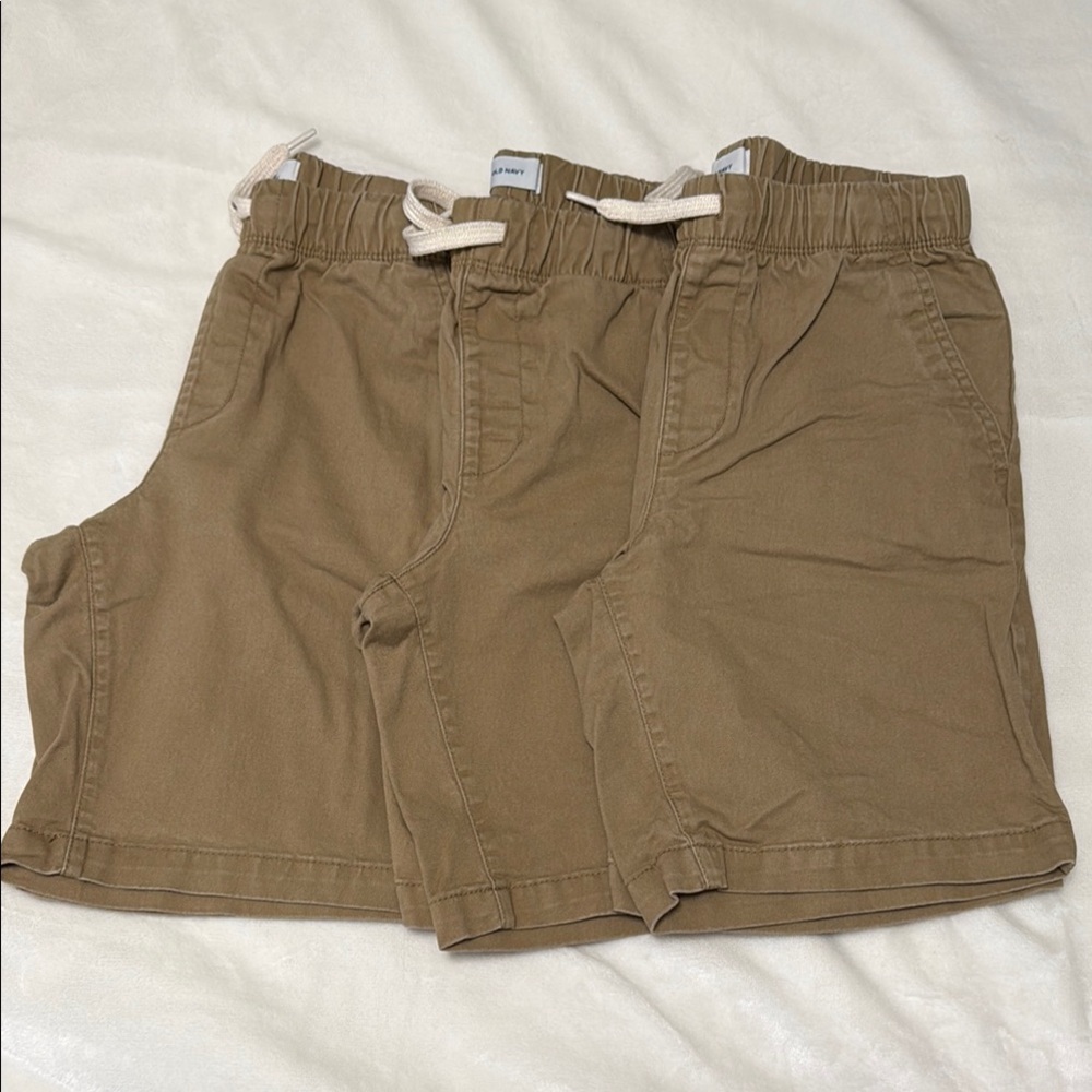 Take all 3 khaki shorts from Old Navy.